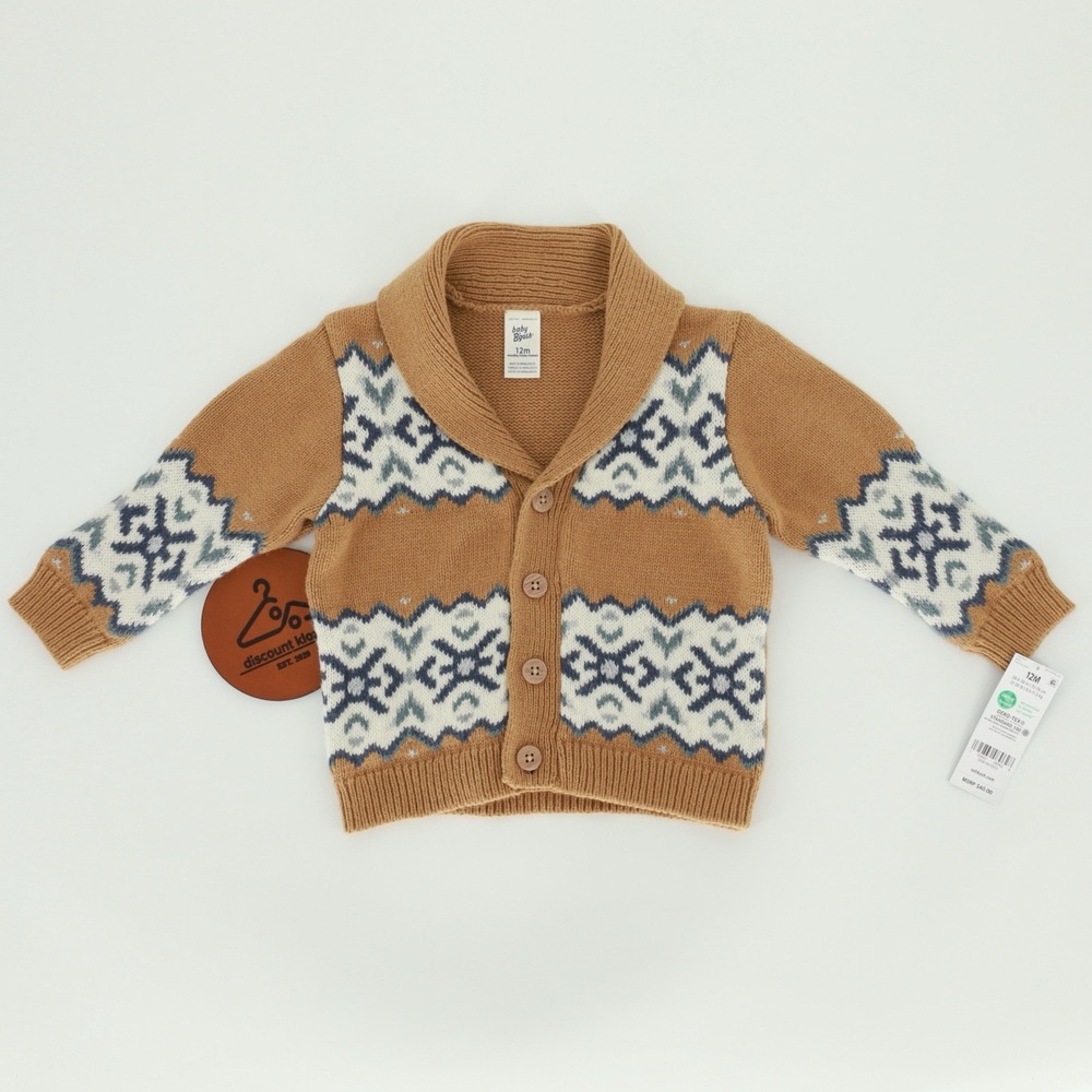 OshKosh B'gosh Chunky Knit Button-Front Shawl Collar Cardigan Size 12M NWT